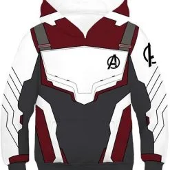 Kids Avengers 4 Endgame Hoodie Captain Ameriaca Quantum Realm Suit Pullover Sweatshirt Unisex