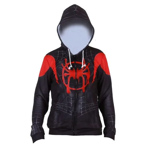 Spider-Man: Into The Spider-Verse Halloween Cosplay Costume Hoodie Jacket For Kids -Cosplay Sales Store 1352877 6