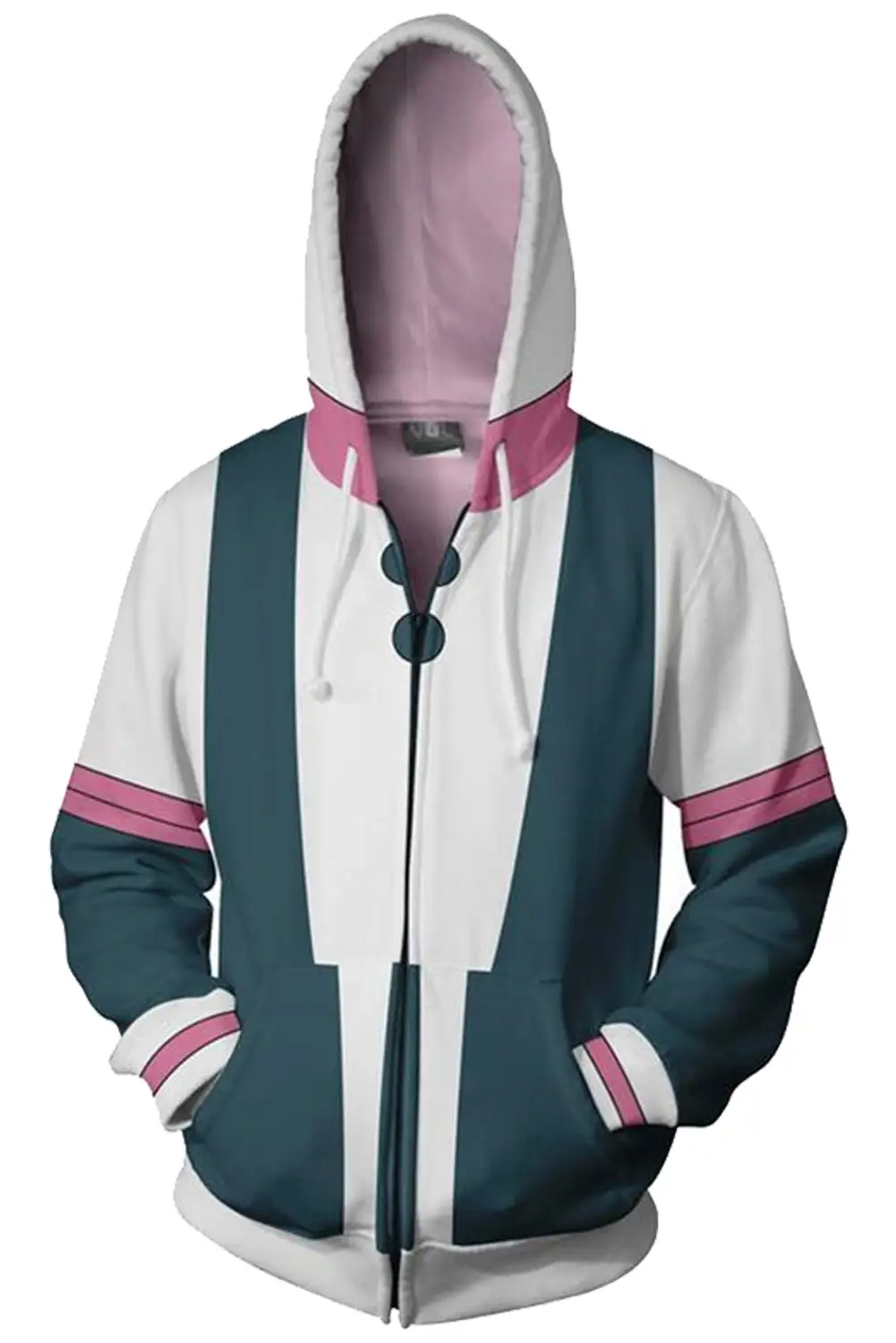 Hoodie Boku No Hero OCHACO URARAKA Zip Up Sweatshirt Unisex 2 Hoodie Boku No Hero OCHACO URARAKA Zip Up Sweatshirt Unisex - Image 2