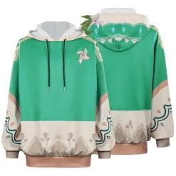 Genshin Impact Venti Cosplay Costume Original Design Hoodie Coat Halloween Carnival Suit