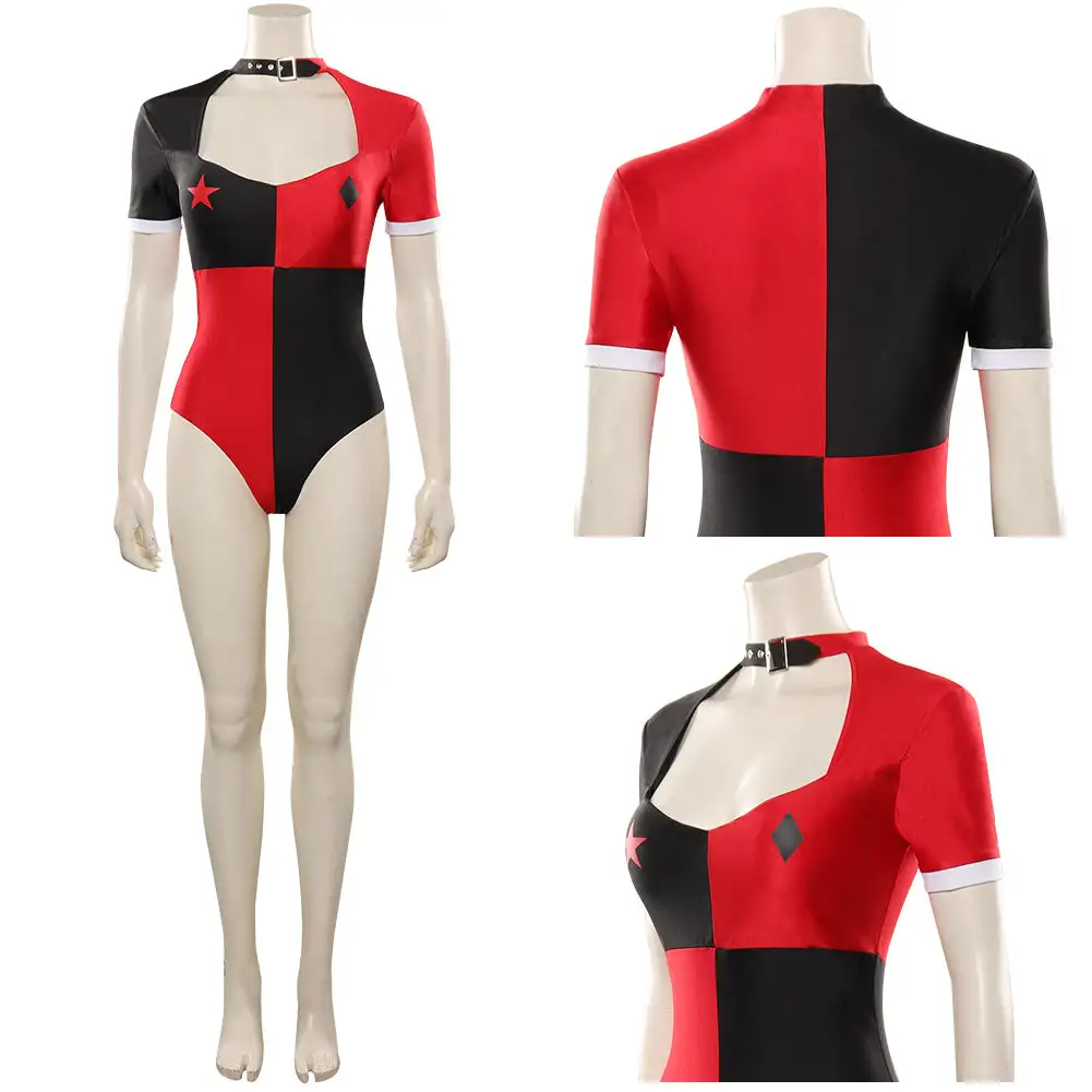 Harley Quinn / Harleen Quinzel Original Design Cosplay Costume Sexy Swimsuit Jumpsuit Outfits 2 Harley Quinn / Harleen Quinzel Original Design Cosplay Costume Sexy Swimsuit Jumpsuit Outfits - Image 2
