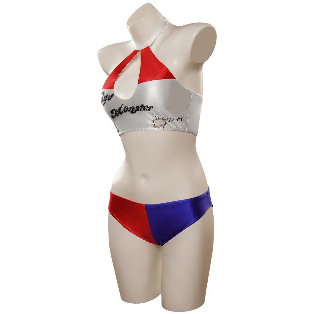 Harley Quinn / Harleen Quinzel Original Design Cosplay Costume Sexy Swimsuit Outfits 3 Harley Quinn / Harleen Quinzel Original Design Cosplay Costume Sexy Swimsuit Outfits - Image 3