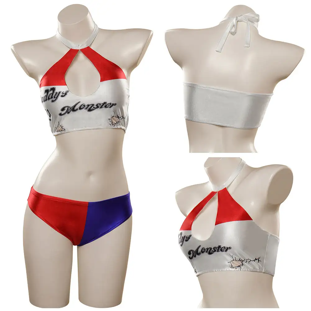 Harley Quinn / Harleen Quinzel Original Design Cosplay Costume Sexy Swimsuit Outfits 2 Harley Quinn / Harleen Quinzel Original Design Cosplay Costume Sexy Swimsuit Outfits - Image 2