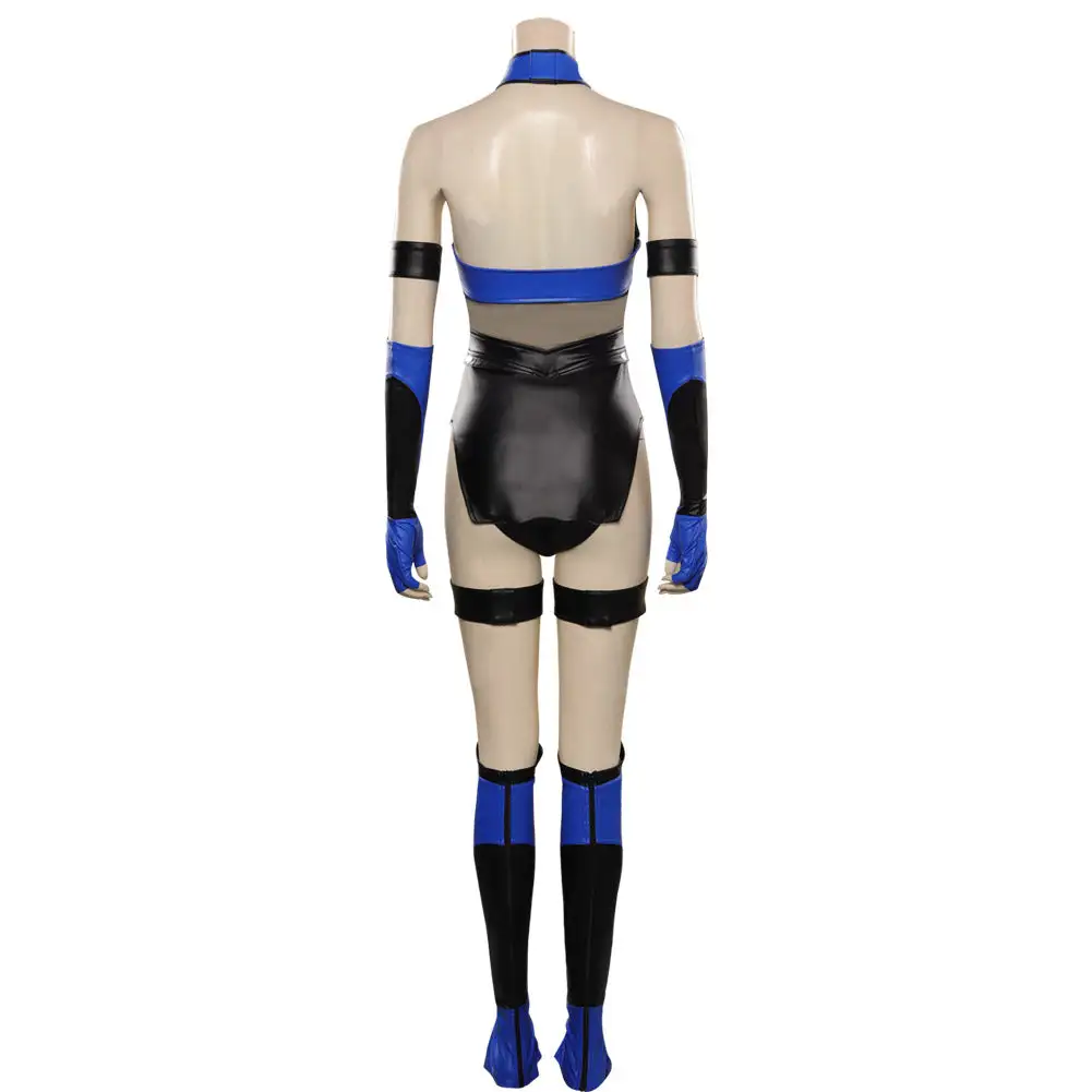Mortal Kombat 4 Kitana Cosplay Costume Jumpsuit Outfits Halloween Carnival Suit 4 Mortal Kombat 4 Kitana Cosplay Costume Jumpsuit Outfits Halloween Carnival Suit - Image 4