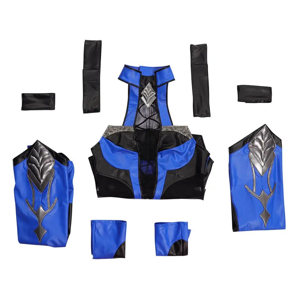 Mortal Kombat 4 Kitana Cosplay Costume Jumpsuit Outfits Halloween Carnival Suit 8 Mortal Kombat 4 Kitana Cosplay Costume Jumpsuit Outfits Halloween Carnival Suit - Image 8