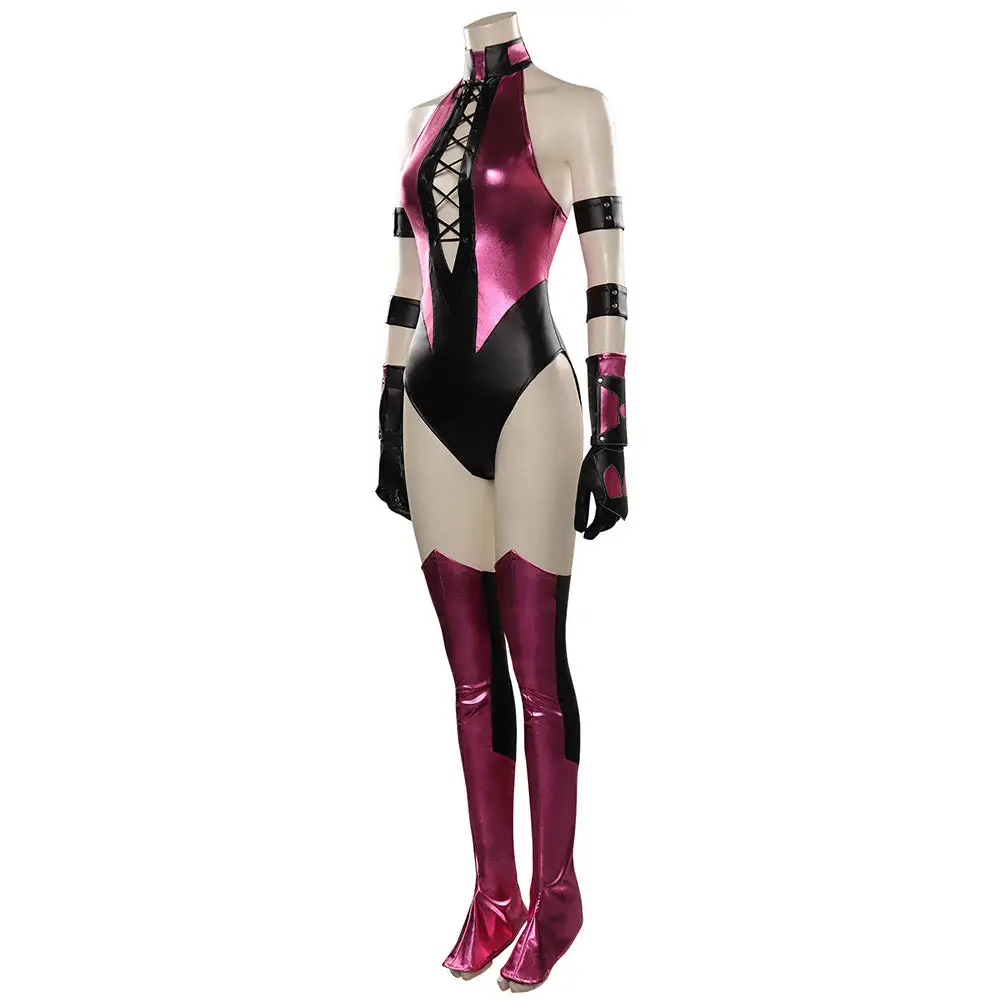 Mortal Kombat Mileena Cosplay Costume Jumpsuit Outfits Halloween Carnival Suit 3 Mortal Kombat Mileena Cosplay Costume Jumpsuit Outfits Halloween Carnival Suit - Image 3