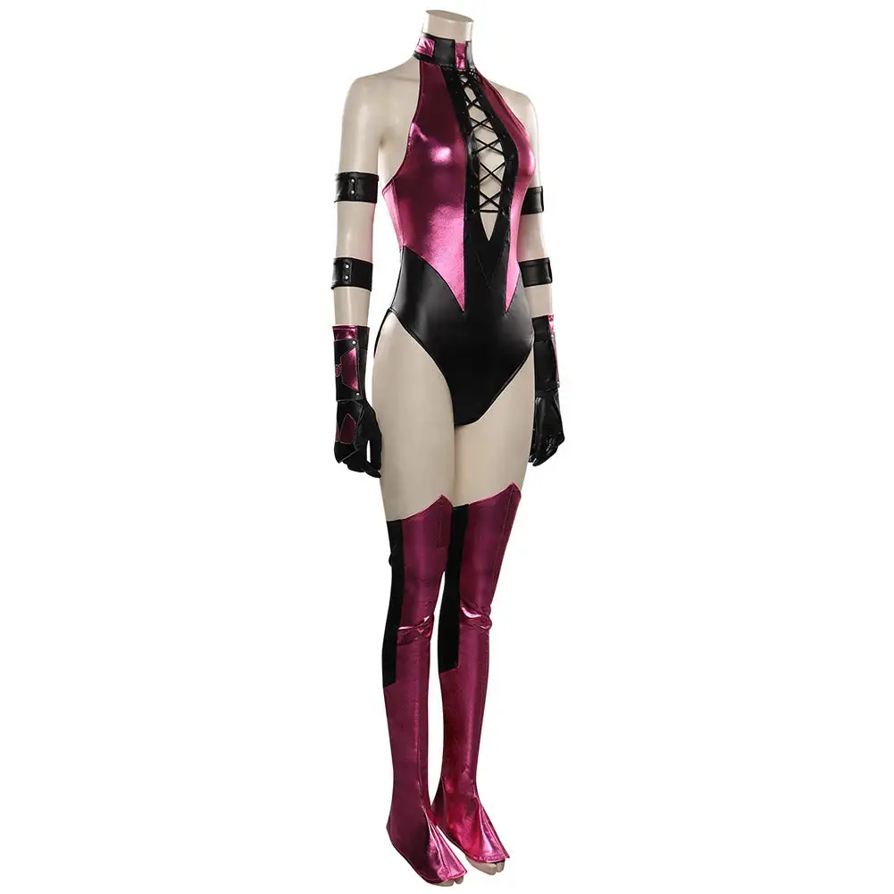 Mortal Kombat Mileena Cosplay Costume Jumpsuit Outfits Halloween Carnival Suit 5 Mortal Kombat Mileena Cosplay Costume Jumpsuit Outfits Halloween Carnival Suit - Image 5