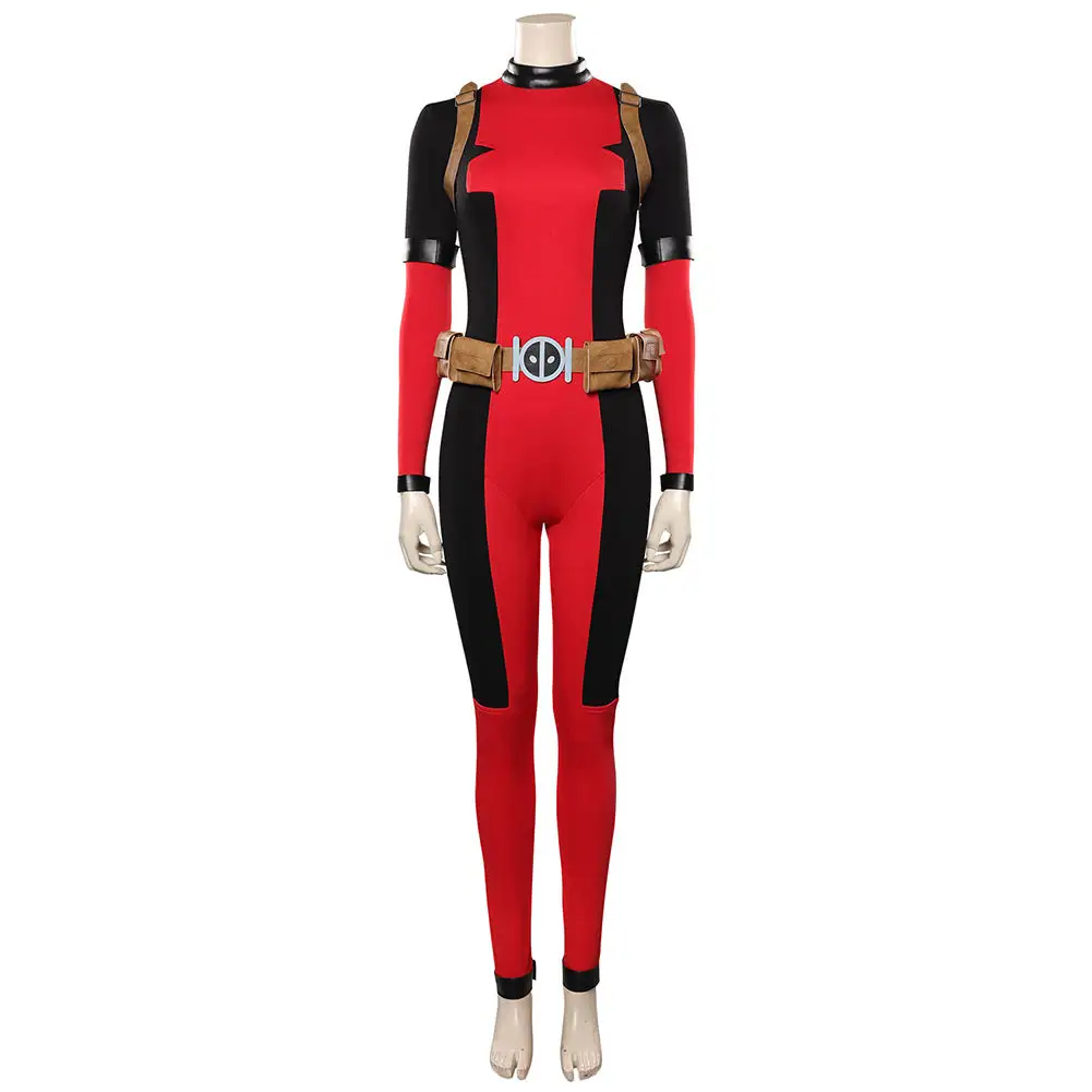 Lady Deadpool Wanda Wilson Cosplay Costume Outfits Halloween Carnival Suit 2 Lady Deadpool Wanda Wilson Cosplay Costume Outfits Halloween Carnival Suit - Image 2