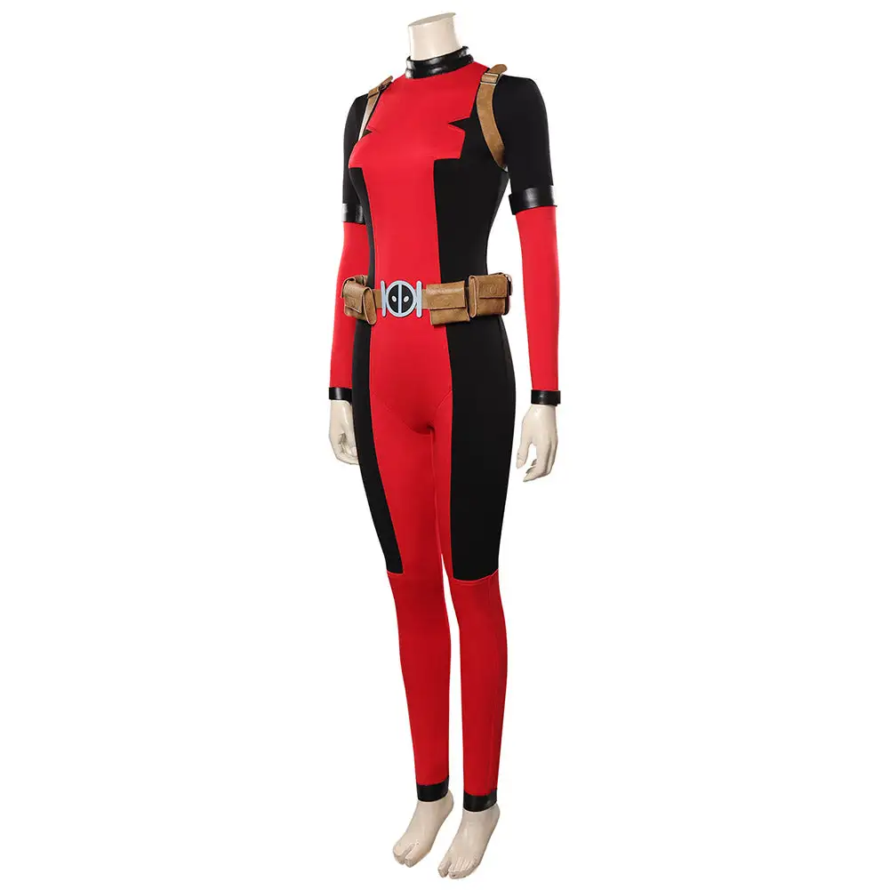 Lady Deadpool Wanda Wilson Cosplay Costume Outfits Halloween Carnival Suit 3 Lady Deadpool Wanda Wilson Cosplay Costume Outfits Halloween Carnival Suit - Image 3