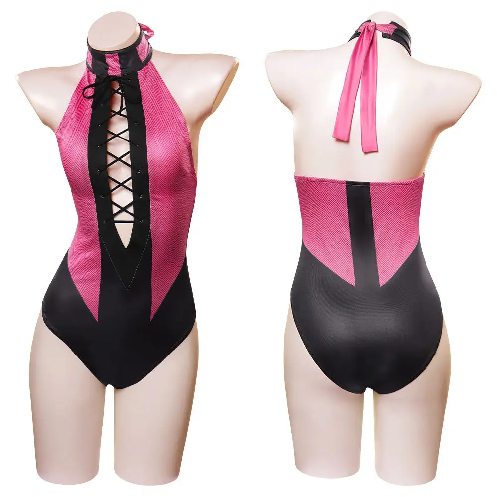 Mortal Kombat Mileena Cosplay Costume Jumpsuit Swimsuit Outfits 2 Mortal Kombat Mileena Cosplay Costume Jumpsuit Swimsuit Outfits - Image 2