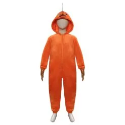 Kids Pochita Cosplay Costume Jumpsuit Pajamas Sleepwear Halloween Carnival Suit
