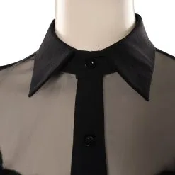 Wednesday (2022) Wednesday Addams Costume Black Party Dress Cosplay Costume Outfits Halloween Party Suit -Cosplay Sales Store 15003586 5