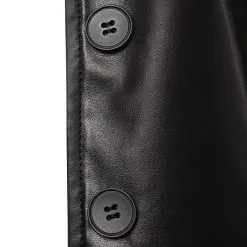 Wednesday (2022) Wednesday Addams Black Leather Coat Jacket Cosplay Costume Halloween Costume 16 Wednesday (2022) Wednesday Addams Black Leather Coat Jacket Cosplay Costume Halloween Costume -Cosplay Sales Store 15003629 6