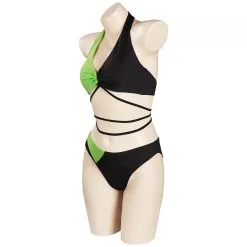 Kim Possible Shego Swimsuit Cosplay Costume Two-Piece Swimwear Outfits -Cosplay Sales Store 15003969 2