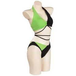 Kim Possible Shego Swimsuit Cosplay Costume Two-Piece Swimwear Outfits -Cosplay Sales Store 15003969 4