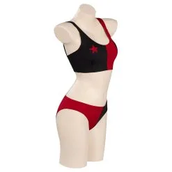 Harley Quinn/Harleen Quinzel Swimsuit Cosplay Costume Two-Piece Swimwear 12 Harley Quinn/Harleen Quinzel Swimsuit Cosplay Costume Two-Piece Swimwear -Cosplay Sales Store 15003997 4