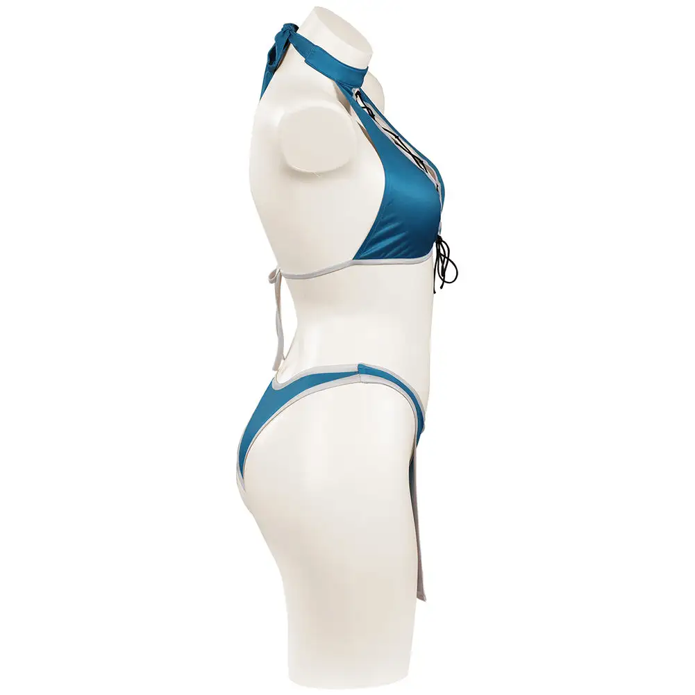 Mortal Kombat Kitana Sexy Bikini Swimsuit Cosplay Costume 8 Mortal Kombat Kitana Sexy Bikini Swimsuit Cosplay Costume - Image 8