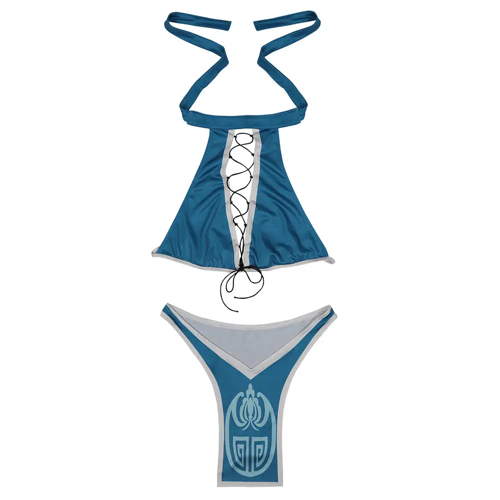 Mortal Kombat Kitana Sexy Bikini Swimsuit Cosplay Costume 2 Mortal Kombat Kitana Sexy Bikini Swimsuit Cosplay Costume - Image 2