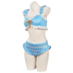 Alice In Wonderland Alice Swimsuit Cosplay Costume Two-Piece Bikini Swimwear Outfits -Cosplay Sales Store 15004022 2