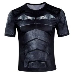 The Batman2022-Bruce Wayne Cosplay Short Sleeve T-shirt For Adult