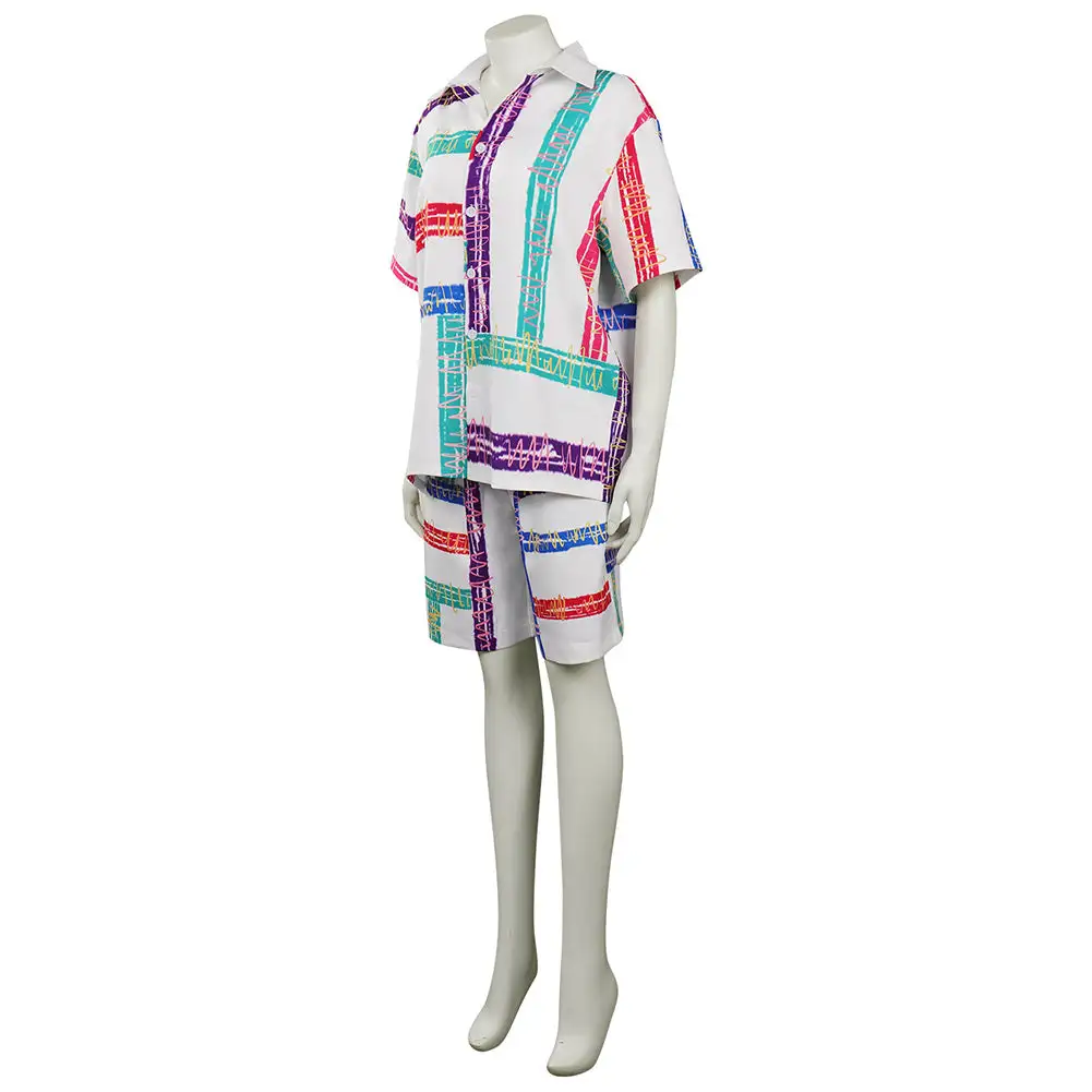 Stranger Things 4 (2022) Eleven Cosplay Costume Beach Shirt Shorts Set 3 Stranger Things 4 (2022) Eleven Cosplay Costume Beach Shirt Shorts Set - Image 3