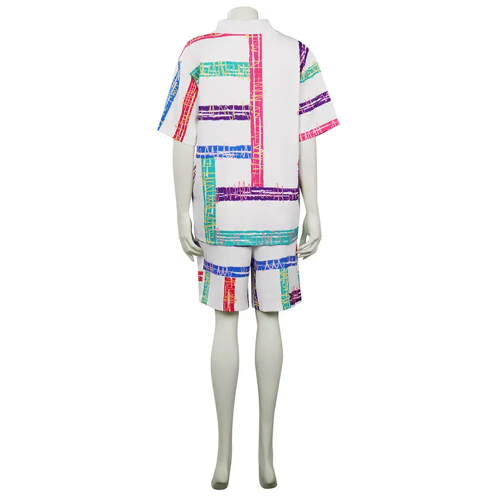 Stranger Things 4 (2022) Eleven Cosplay Costume Beach Shirt Shorts Set 4 Stranger Things 4 (2022) Eleven Cosplay Costume Beach Shirt Shorts Set - Image 4