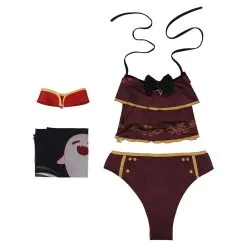 Genshin Impact Hutao Swimsuit Cosplay Costume Outfits Halloween Carnival Suit -Cosplay Sales Store 15004088 8