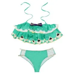 Genshin Impact Venti Cosplay Costume Bikini Top Shorts Swimsuit Outfits -Cosplay Sales Store 15004092 9