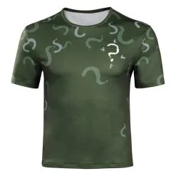 The Batman Riddler Original Design Cosplay Costumes Short Sleeve T-shirt -cossky®