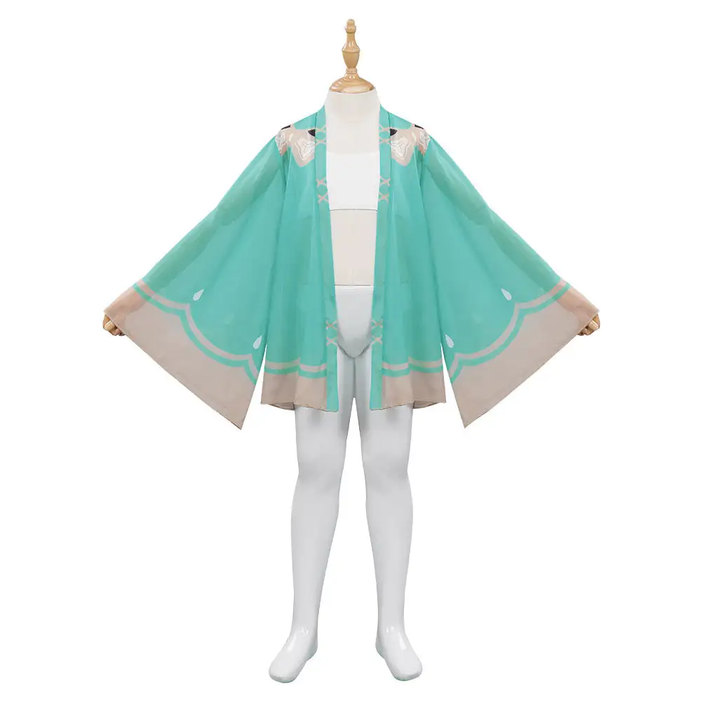 Kids Gilrs Genshin Impact Venti Swimsuit Cosplay Costume 3 Kids Gilrs Genshin Impact Venti Swimsuit Cosplay Costume - Image 3