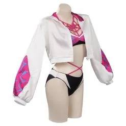 Spider-Man: Across The Spider-Verse Gwen Stacy Cosplay CostumeTop Shorts Cloak Swimsuit Outfits Halloween Carnival Suit -Cosplay Sales Store 15004144 4