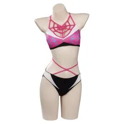 Spider-Man: Across The Spider-Verse Gwen Stacy Cosplay CostumeTop Shorts Cloak Swimsuit Outfits Halloween Carnival Suit -Cosplay Sales Store 15004144 6