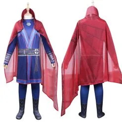 Kids Children Doctor Strange In The Multiverse Of Madness - Doctor Strange Cosplay Costume Jumpsuit Cloak