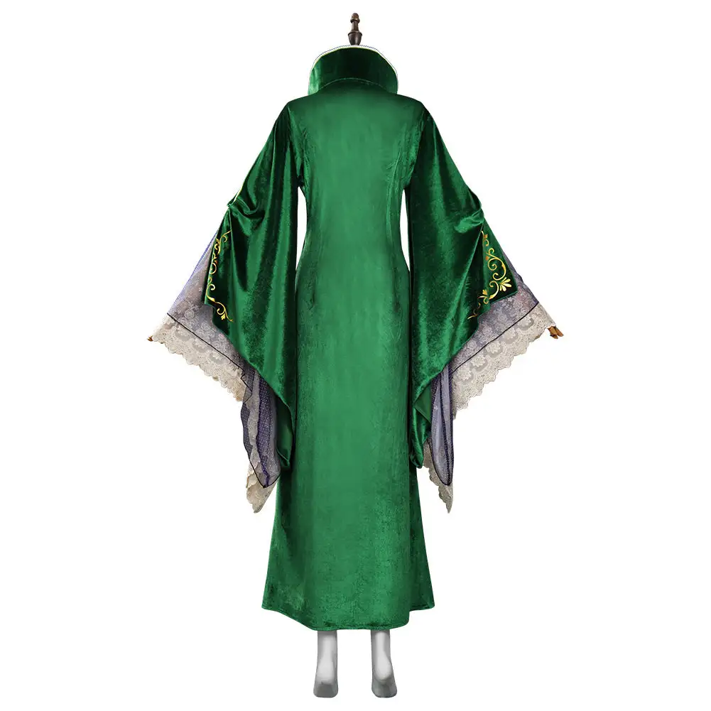 Adult Kids Hocus Pocus 2 Winifred Sanderson Cosplay Costume Dress Outfits Halloween Carnival Suit 5 Adult Kids Hocus Pocus 2 Winifred Sanderson Cosplay Costume Dress Outfits Halloween Carnival Suit - Image 5