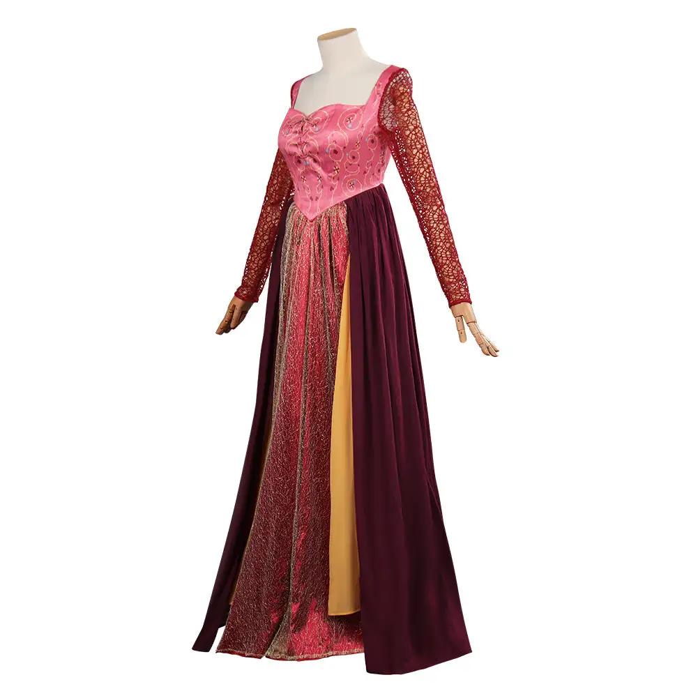 Adult Hocus Pocus 2 Sarah Sanderson Cosplay Costume Dress Outfits Halloween Carnival Suit 3 Adult Hocus Pocus 2 Sarah Sanderson Cosplay Costume Dress Outfits Halloween Carnival Suit - Image 3