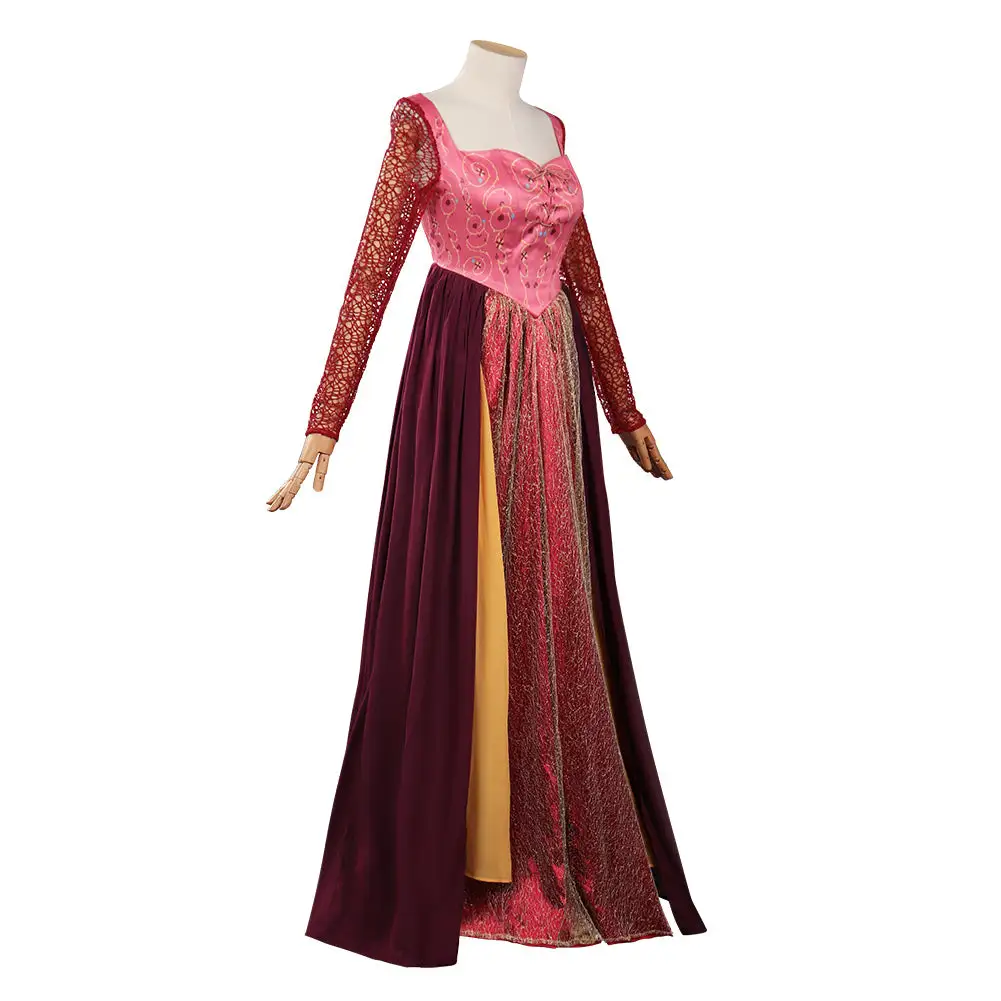 Adult Hocus Pocus 2 Sarah Sanderson Cosplay Costume Dress Outfits Halloween Carnival Suit 5 Adult Hocus Pocus 2 Sarah Sanderson Cosplay Costume Dress Outfits Halloween Carnival Suit - Image 5