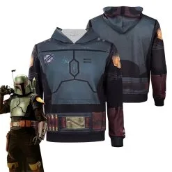 The Book Of Boba Fett Original Design Cosplay Costume Hoodie Pullover Halloween Carnival Suit
