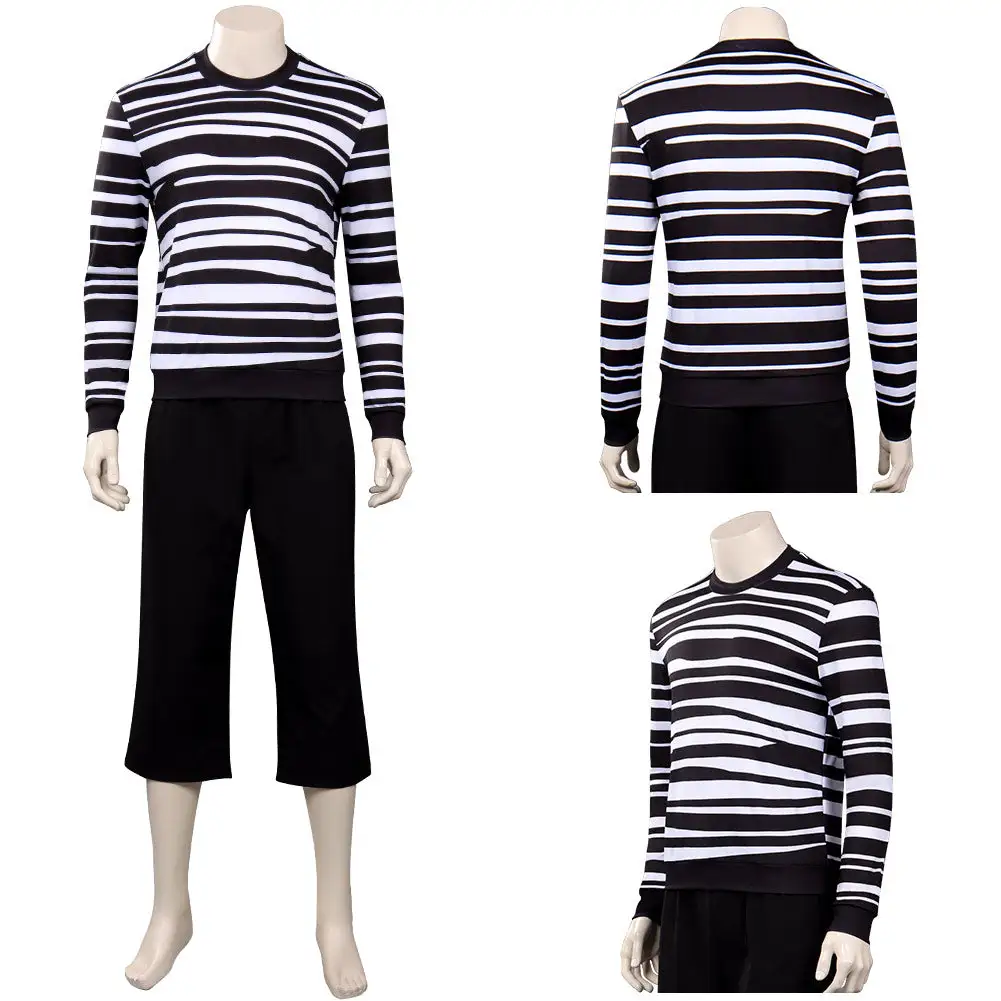 Wednesday (2022) Adult Pugsley Addams Cosplay Costume Outfits Halloween Carnival Suit 3 Wednesday (2022) Adult Pugsley Addams Cosplay Costume Outfits Halloween Carnival Suit - Image 3