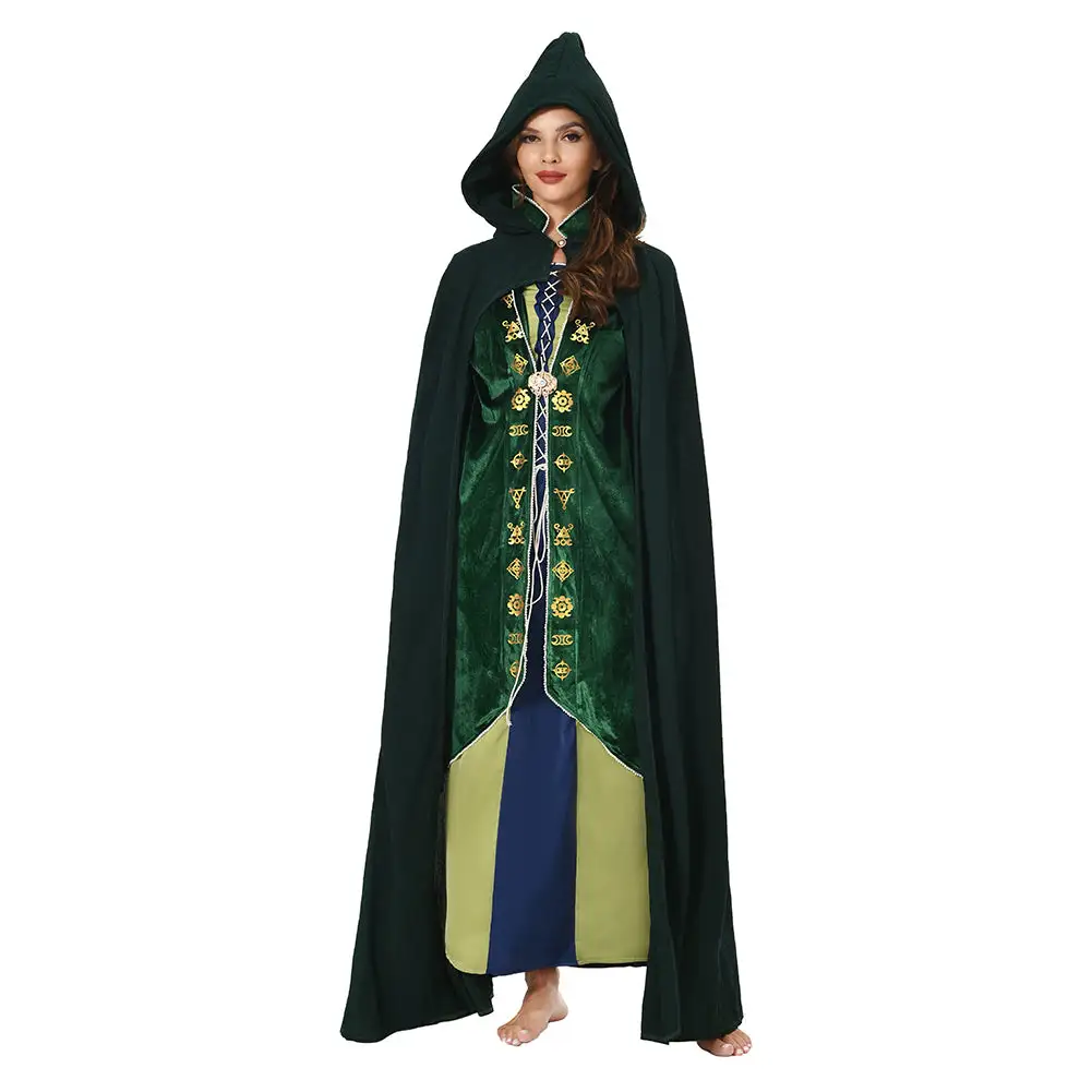 Hocus Pocus 2 Winifred Sanderson Hooded Cloak Outfits Halloween Carnival Suit 3 Hocus Pocus 2 Winifred Sanderson Hooded Cloak Outfits Halloween Carnival Suit - Image 3