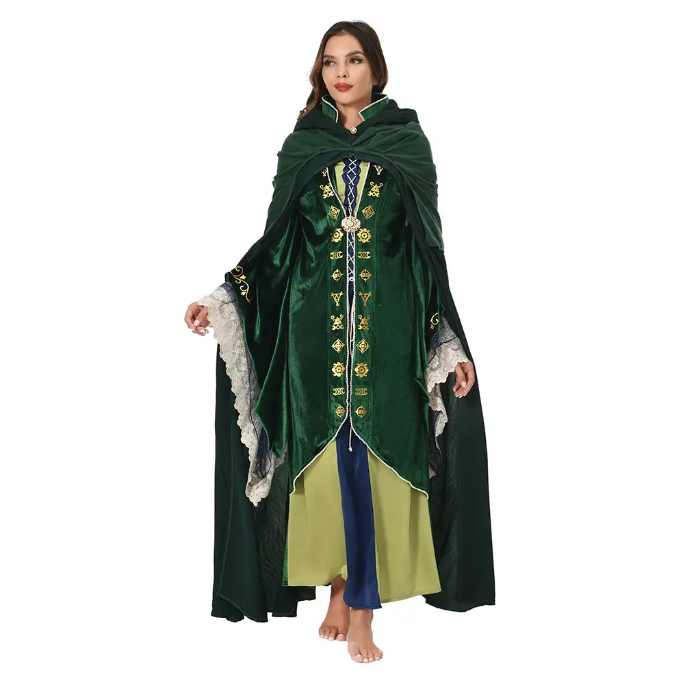 Hocus Pocus 2 Winifred Sanderson Hooded Cloak Outfits Halloween Carnival Suit 6 Hocus Pocus 2 Winifred Sanderson Hooded Cloak Outfits Halloween Carnival Suit - Image 6