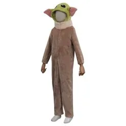 The Mandalorian Baby Yoda Jumpsuit Sleepwear Cosplay Costume For Kids Children -Cosplay Sales Store 15005868 2