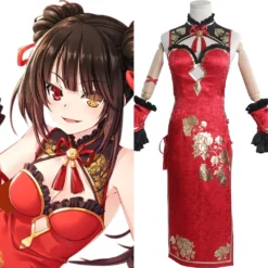 Date A Live Tokisaki Kurumi Cheongsam Cosplay Costume