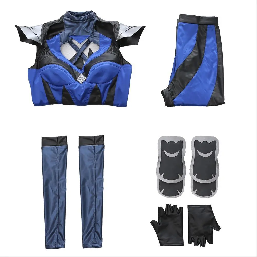 Mortal Kombat 11 Kitana Outfit Halloween Carnival Suit Cospaly Costume 13 Mortal Kombat 11 Kitana Outfit Halloween Carnival Suit Cospaly Costume - Image 13