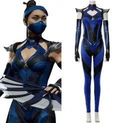 Mortal Kombat 11 Kitana Outfit Halloween Carnival Suit Cospaly Costume