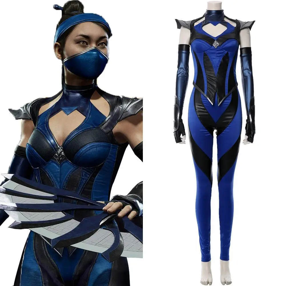 Mortal Kombat 11 Kitana Outfit Halloween Carnival Suit Cospaly Costume 1 Mortal Kombat 11 Kitana Outfit Halloween Carnival Suit Cospaly Costume