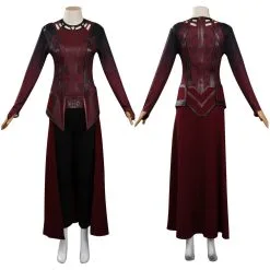 Doctor Strange In The Multiverse Of Madness Scarlet Witch Wanda Cosplay Costume Mask Outfits
