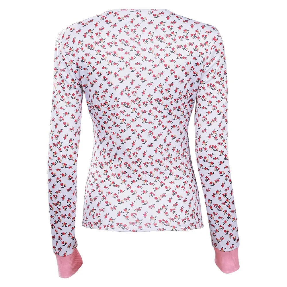 Stranger Things Season 4 - ElevenCosplay Costume Floral Long T-shirt Shirt Halloween Carnival Suit 4 Stranger Things Season 4 - ElevenCosplay Costume Floral Long T-shirt Shirt Halloween Carnival Suit - Image 4