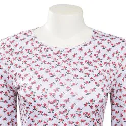 Stranger Things Season 4 - ElevenCosplay Costume Floral Long T-shirt Shirt Halloween Carnival Suit 14 Stranger Things Season 4 - ElevenCosplay Costume Floral Long T-shirt Shirt Halloween Carnival Suit -Cosplay Sales Store 15008093 5