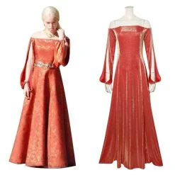 House Of The Dragon - Rhaenyra Targaryen Dress Outfits Halloween Carnival Suit