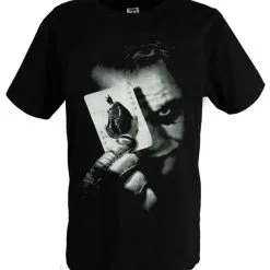 Batman Dark Knight Joker Black Cotton T-shirt Costume